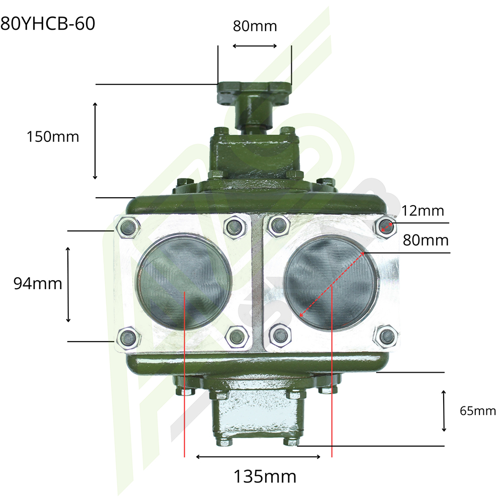 Насос шестеренчатый 80YHCB-60 для бензовоза