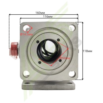 Кран 3-ходовой DN50